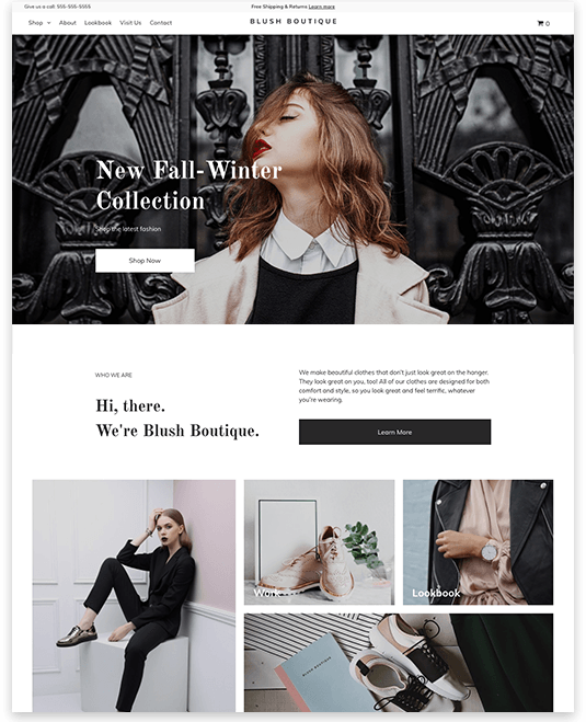 Responsive fashion retail website built by HoneyBadger